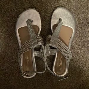 Dream Pairs sandals, silver, size 8